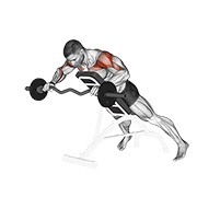 ez barbell anti gravity press