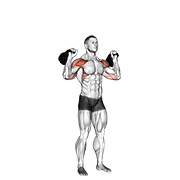 kettlebell two arm military press