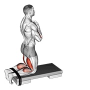 self assisted inverse leg curl (on floor)