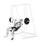 smith incline reverse-grip press
